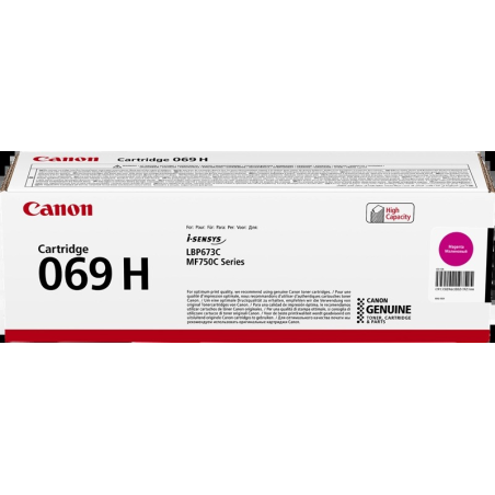 ✅ Canon Toner 069H Magenta (5096C002) couleur magenta en stock