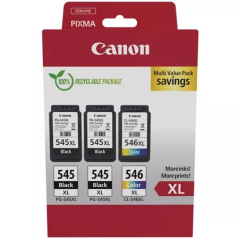 ✅ Canon PG-545XL/CL-546XL Multipack de 3 cartouches d'encre originales - 8286B013 couleur pack en stock
