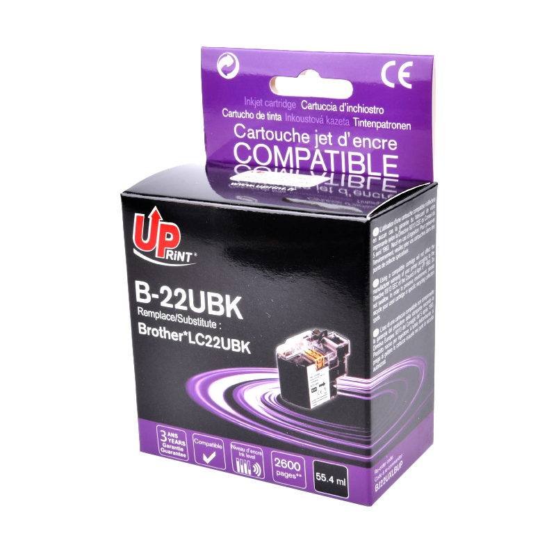 Cartouche encre UPrint compatible BROTHER LC-22UBK noir