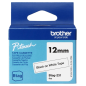 Ruban Brother Btag-231 12 mm - Texte noir sur fond blanc - Mesures 12 mm x 4 mètres - Convient pour PTN10, PTN20, PTN25BT