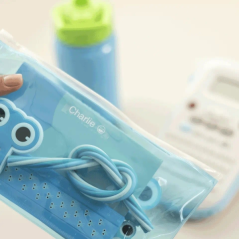 Ruban Brother Btag-135 12 mm - Texte blanc sur fond transparent - Mesures 12 mm x 4 mètres - Convient pour PTN10, PTN20, PTN25BT