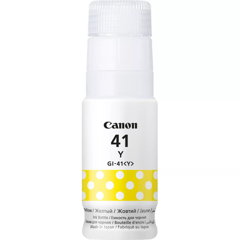 Canon bouteille d'encre GI41 jaune - GI41Y/4545C001 Canon bouteille d'encre GI41 jaune - GI41Y/4545C001