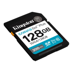 Carte SDXC Kingston Canvas Go Plus 128 Go UHS-I U3 V30 Classe 10 200 Mo/s