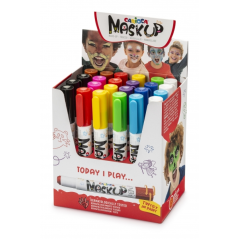 ✅ Carioca Mask Up Display de 24 - Couleurs vives et lavables - Testé dermatologiquement - Couleurs miscibles - en stock