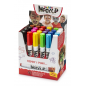 Carioca Mask Up Display de 24 - Couleurs vives et lavables - Testé dermatologiquement - Couleurs miscibles - Différentes