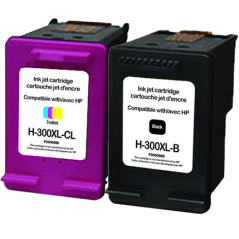 Pack UPrint compatible HP 300 XL 2 cartouches