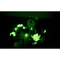 Pack Jovi de 10 Barres de Pâte à Modeler 15gr - 8 Couleurs de Base + 2 Fluorescentes - Très Malléable - Ne Sèche Pas - Couleurs