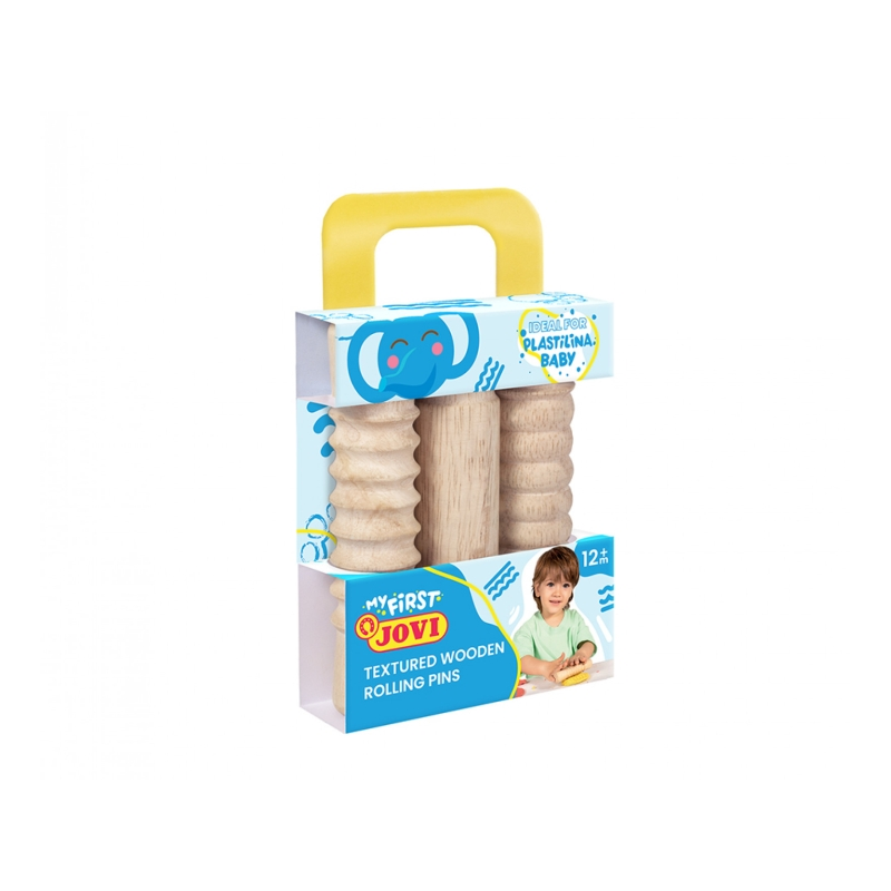 Jovi Mon premier kit de pâte à modeler avec 3 rouleaux en bois