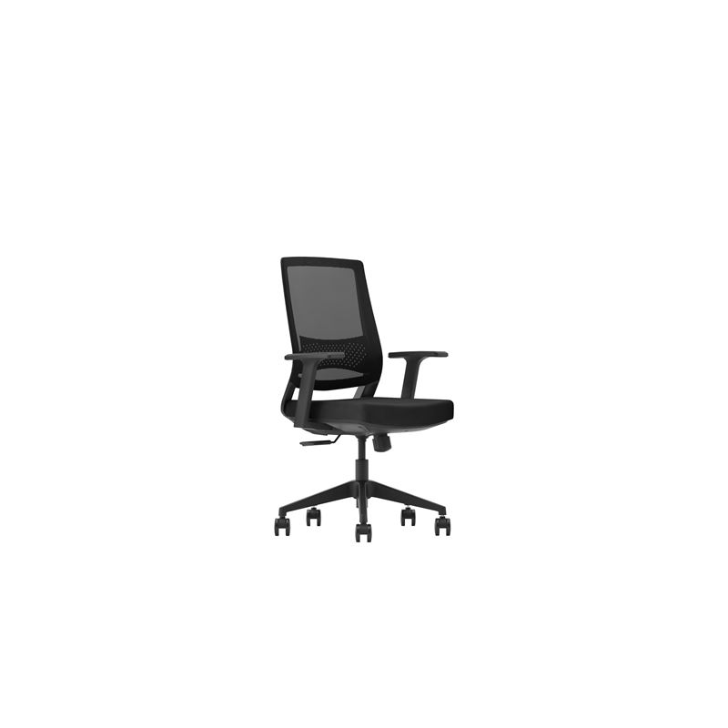 Chaise de Bureau Cromad Gamme Senior SE2000 - Piston à Gaz Grade 4 - Soutien Lombaire - Dossier Mesh - Accoudoirs Fixes