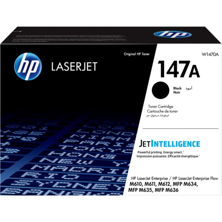 ✅ HP toner 147A (W1470A) noir couleur Noir en stock