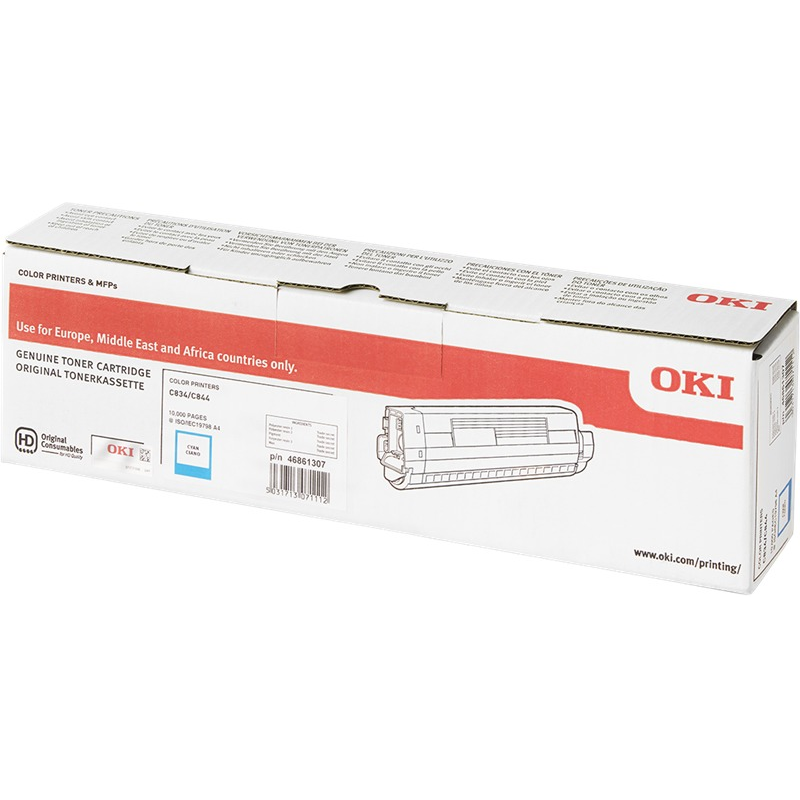 OKI toner 46861307 XL cyan OKI toner 46861307 XL cyan