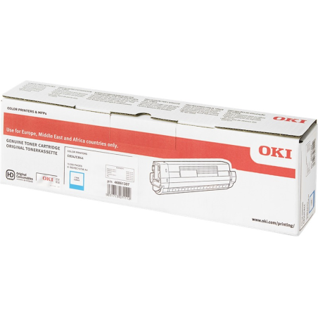 ✅ OKI toner 46861307 XL cyan couleur cyan en stock
