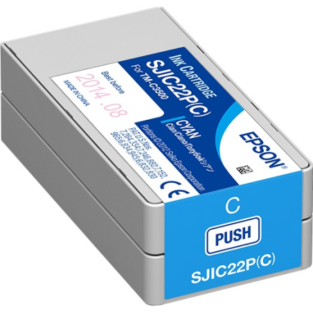 ✅ Epson cartouche encre SJIC22P/C (C33S020602) cyan couleur cyan en stock