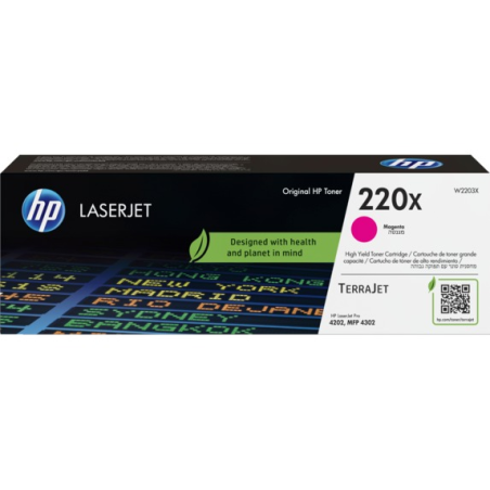✅ HP Toner 220X Magenta (W2203X) couleur magenta en stock