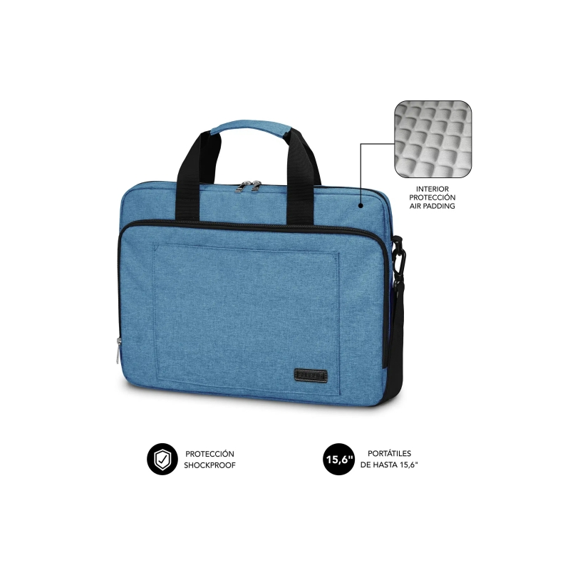 Sacoche pour ordinateur portable Subblim jusqu'à 15,6 pouces - Protection rembourrée d'air - Polyester Oxford résistant