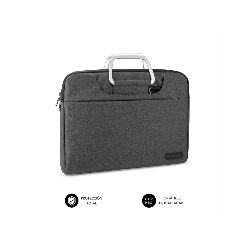 Sacoche Subblim Business pour ordinateurs portables de 13,3" à 14" - Design moderne et élégant - Double fermeture éclair