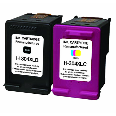 Pack UPrint compatible HP 304 XL 2 cartouches