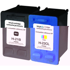 Pack UPrint compatible HP 21XL/22XL