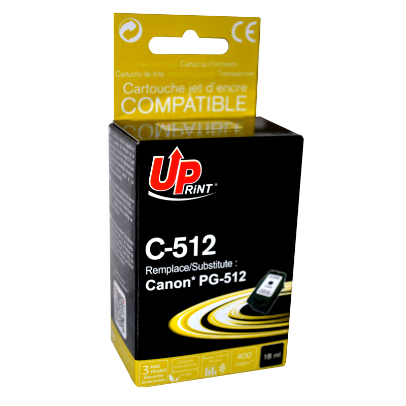Cartouche encre UPrint compatible CANON PG-512 noir