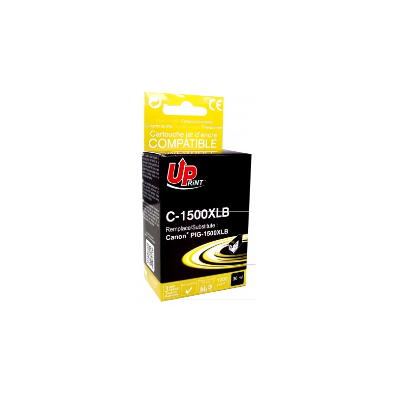 Cartouche encre UPrint compatible CANON PGI1500 XL noir BK