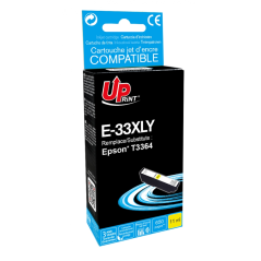 ✅ Cartouche encre UPrint compatible EPSON 33XL jaune couleur jaune en stock