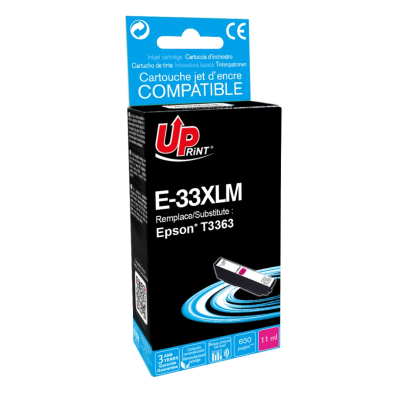 Cartouche encre UPrint compatible EPSON 33XL magenta Cartouche encre UPrint compatible EPSON 33XL magenta