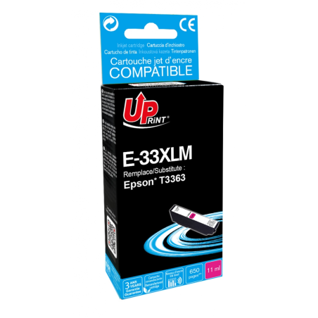✅ Cartouche encre UPrint compatible EPSON 33XL magenta couleur magenta en stock