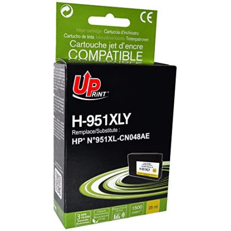 ✅ Cartouche encre UPrint compatible HP 951XL jaune couleur jaune en stock