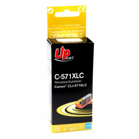 Cartouche encre cyan UPRINT compatible