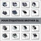 Pack de 5 Rouleau d'étiquette compatible BROTHER DK-11201 étiquettes d'adresse 29mm x 90mm