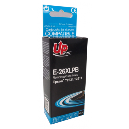 ✅ Cartouche encre UPrint compatible EPSON T26XL noir photo couleur noir photo en stock