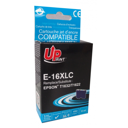 ✅ Cartouche encre UPrint compatible EPSON T16XL cyan couleur cyan en stock