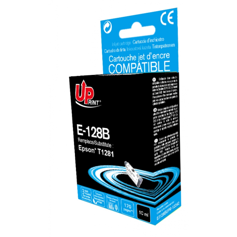 Cartouche encre UPrint compatible EPSON T128 noir Cartouche encre UPrint compatible EPSON T128 noir