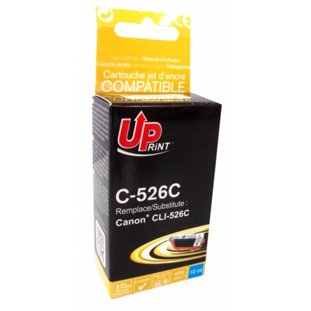 ✅ Cartouche encre UPrint compatible CANON CLI-526 cyan couleur cyan en stock