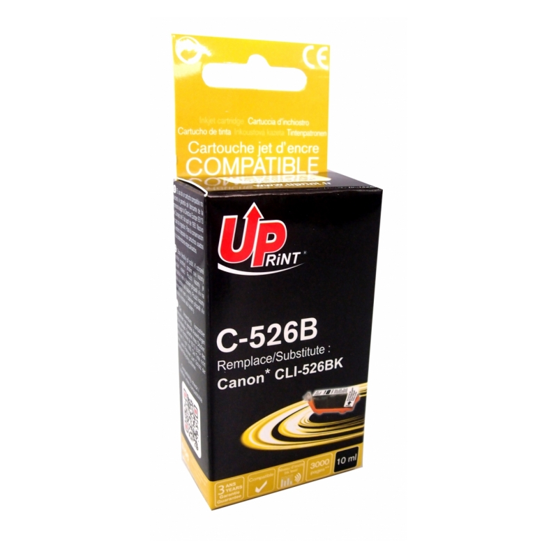 Cartouche encre UPrint compatible CANON CLI-526 noir Cartouche encre UPrint compatible CANON CLI-526 noir