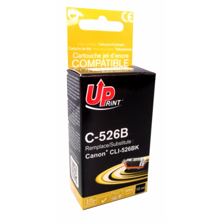 ✅ Cartouche encre UPrint compatible CANON CLI-526 noir couleur Noir en stock