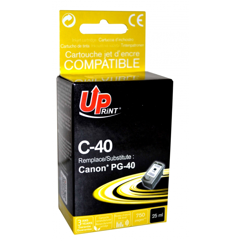Cartouche encre UPrint compatible CANON PG-40 XXL noire