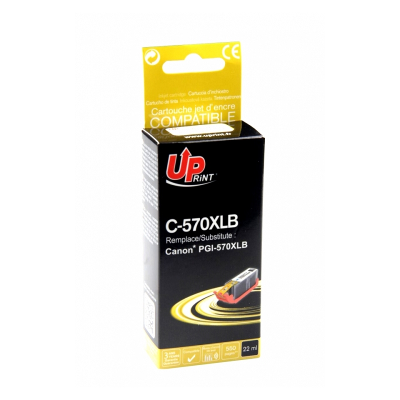 Cartouche encre UPrint compatible CANON PGI570 XL BK Noir Cartouche encre UPrint compatible CANON PGI570 XL BK Noir