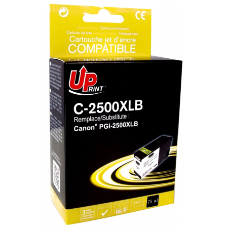 ✅ Cartouche encre UPrint compatible CANON PGI2500XLBK noir couleur Noir en stock