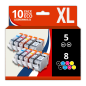 Pack 10 cartouches compatibles CANON PGI-5/CLI-8 Pack 10 cartouches compatibles CANON PGI-5/CLI-8