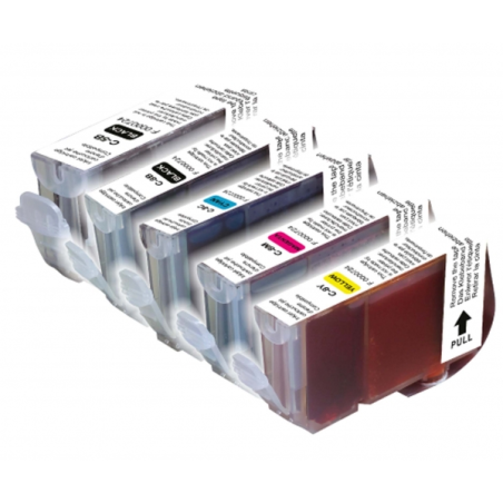 Pack UPrint compatible CANON PGI-5/CLI-8, 5 cartouches