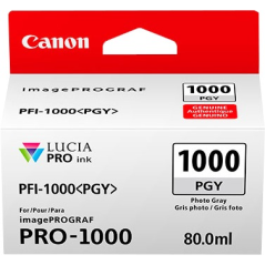 ✅ Canon Cartouche encre PFI-1000pgy (0553C001) couleur gris en stock