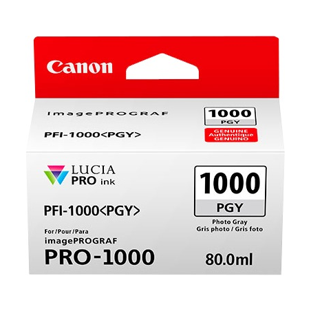 ✅ Canon Cartouche encre PFI-1000pgy (0553C001) couleur gris en stock