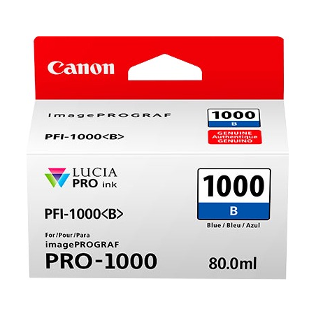 ✅ Canon Cartouche encre PFI-1000b (0555C001) couleur bleu en stock