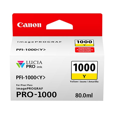 ✅ Canon Cartouche encre PFI-1000y (0549C001) couleur jaune en stock