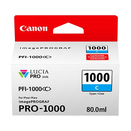 ✅ Canon Cartouche encre PFI-1000c (0547C001) couleur cyan en stock