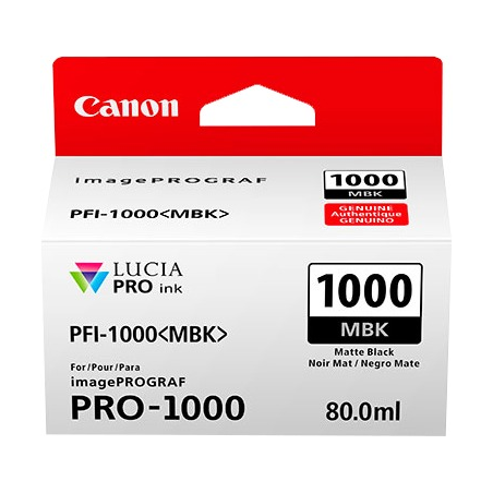 ✅ Canon cartouche encre PFI-1000mbk (0545C001) couleur Noir en stock
