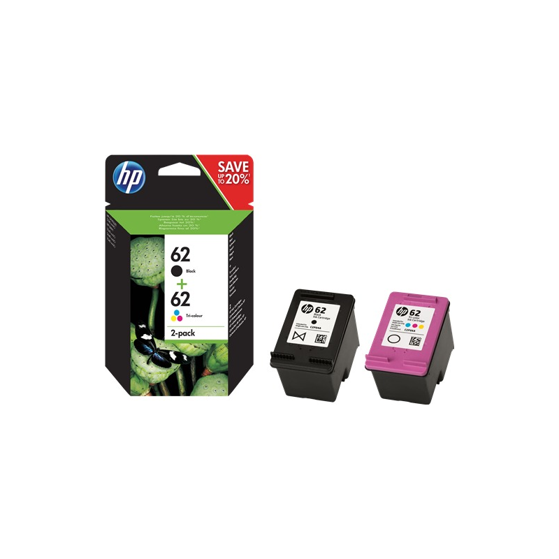 HP MultiPack 62 (N9J71AE) noir et couleurs