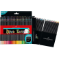 Faber-Castell Black Edition Pack de 50 Crayons de Couleur - Mine Super Douce - Bois Noir - Idéal pour Dessiner sur Papier