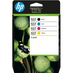✅ HP 937 Multipack 4 cartouches couleur pack en stock